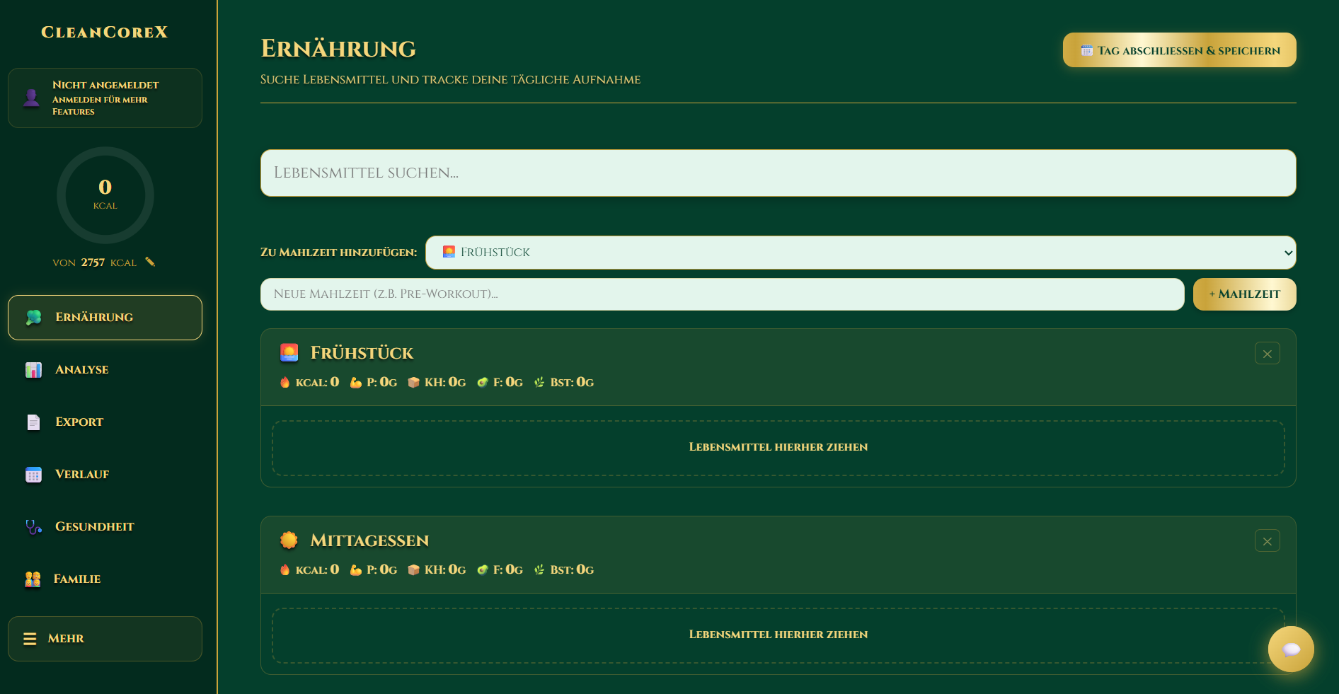 Ernährungs-Tracker